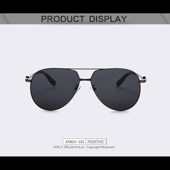 AOFLY Authentic Aviator Men's Sunglasses - Picture 2 of 8